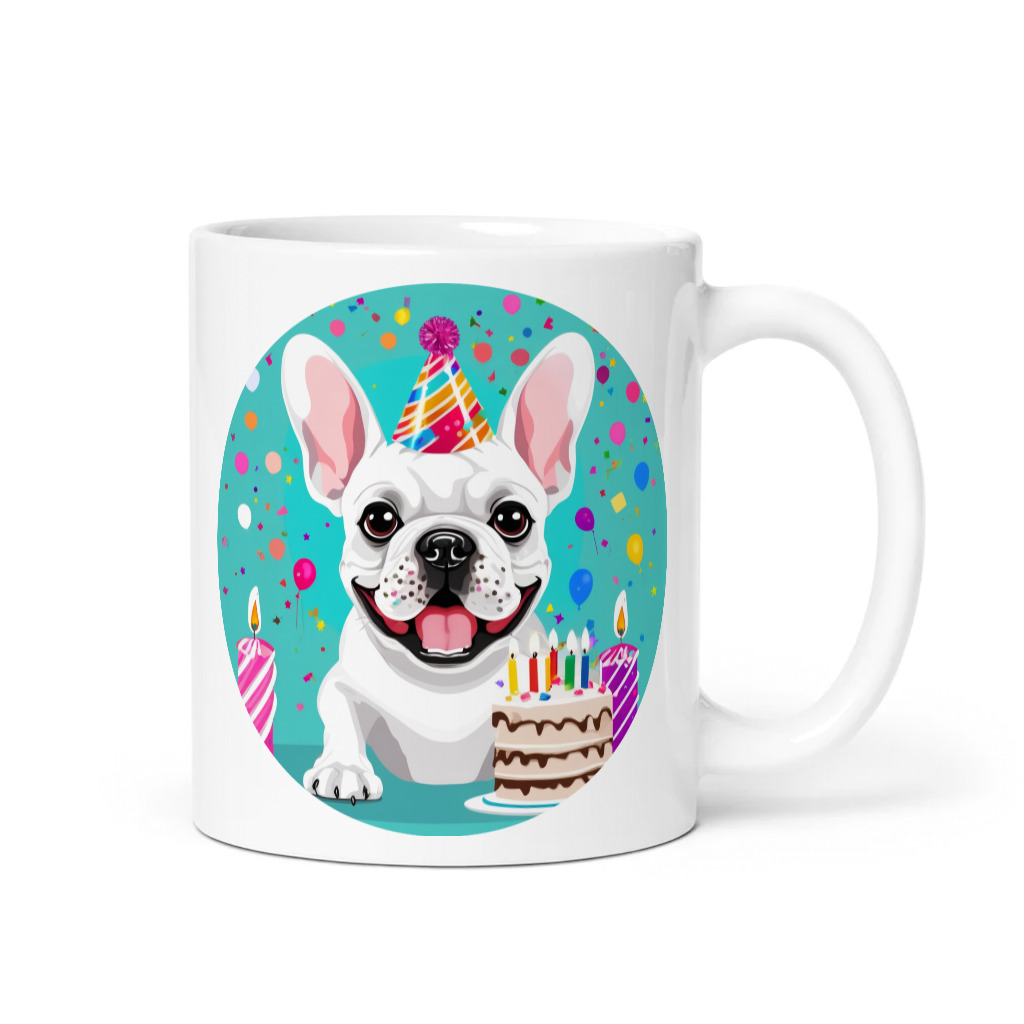 PugMug Custom White French Bulldog Mug
