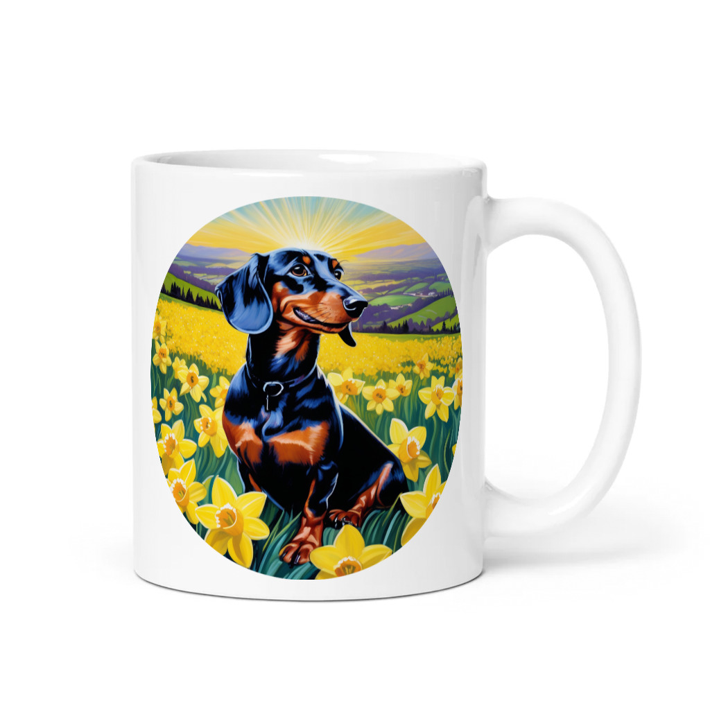 PugMug Custom Black Dachshund Mug