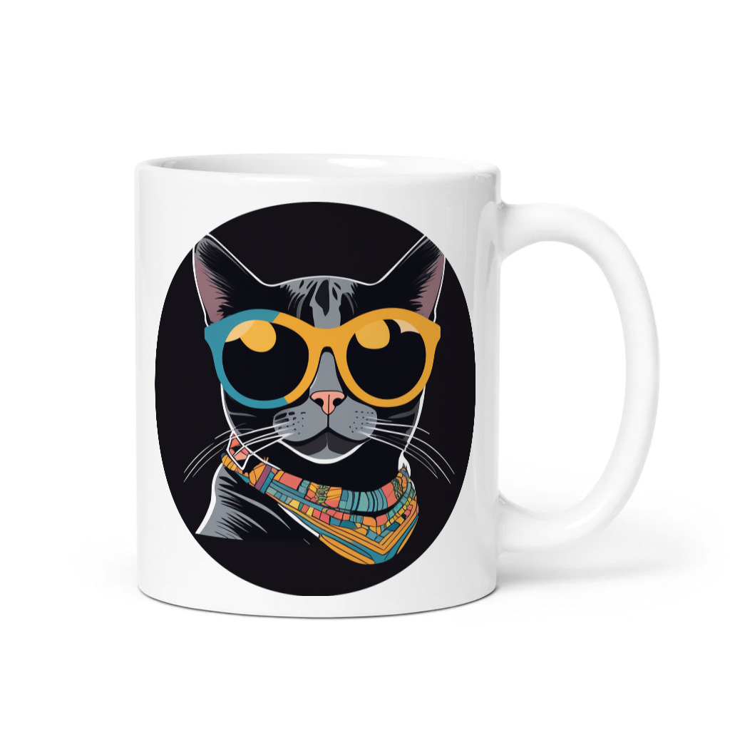 PugMug Custom Black American Shorthair Cat Mug