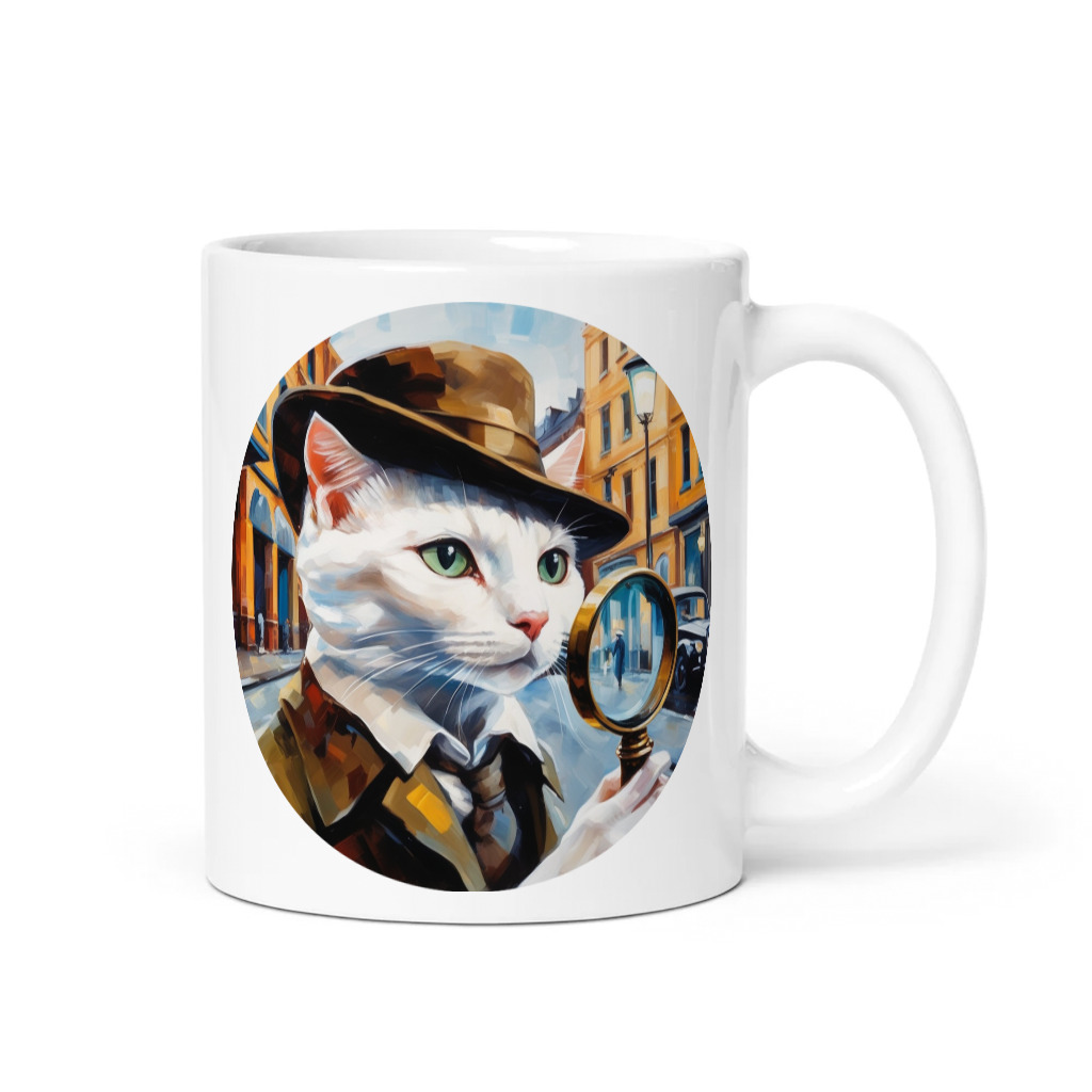 PugMug Custom White Companion Cat Mug