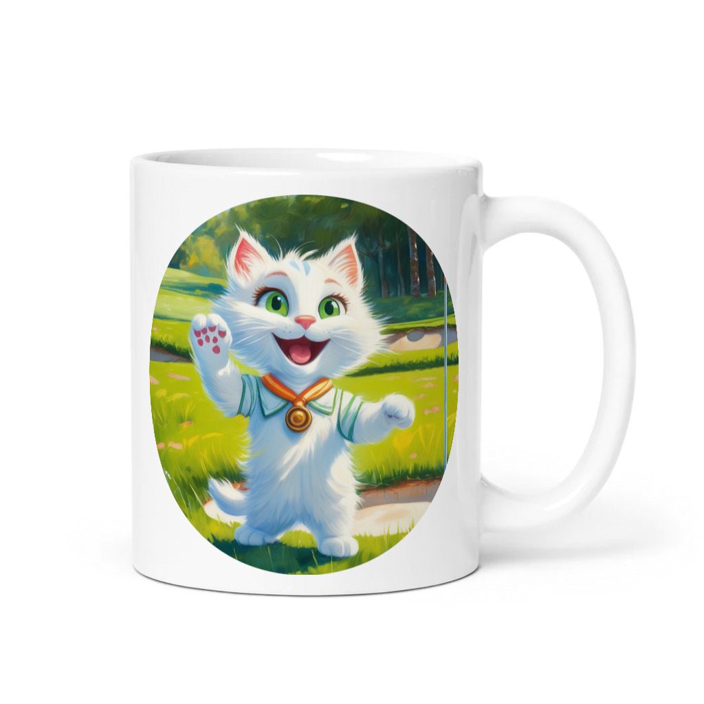 PugMug Custom White Companion Cat Mug