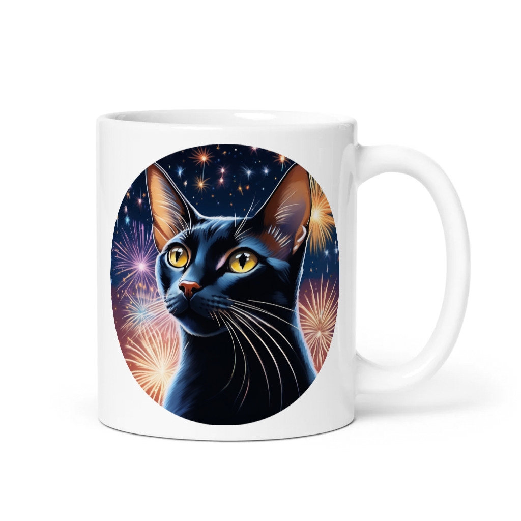 PugMug Custom Black Abyssinian Cat Mug