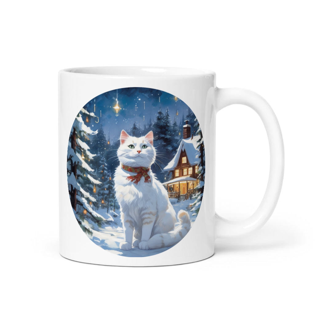 PugMug Custom White Companion Cat Mug
