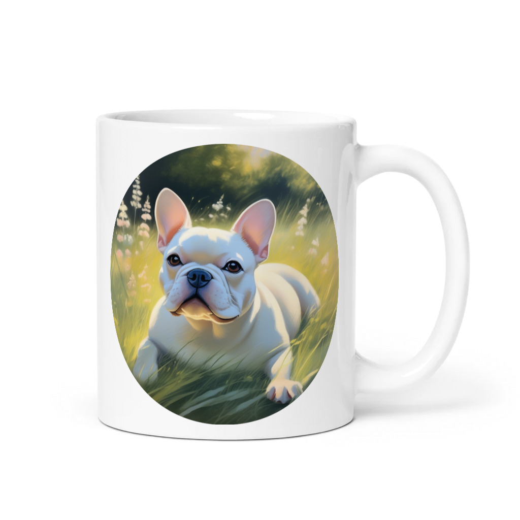 PugMug Custom White French Bulldog Mug