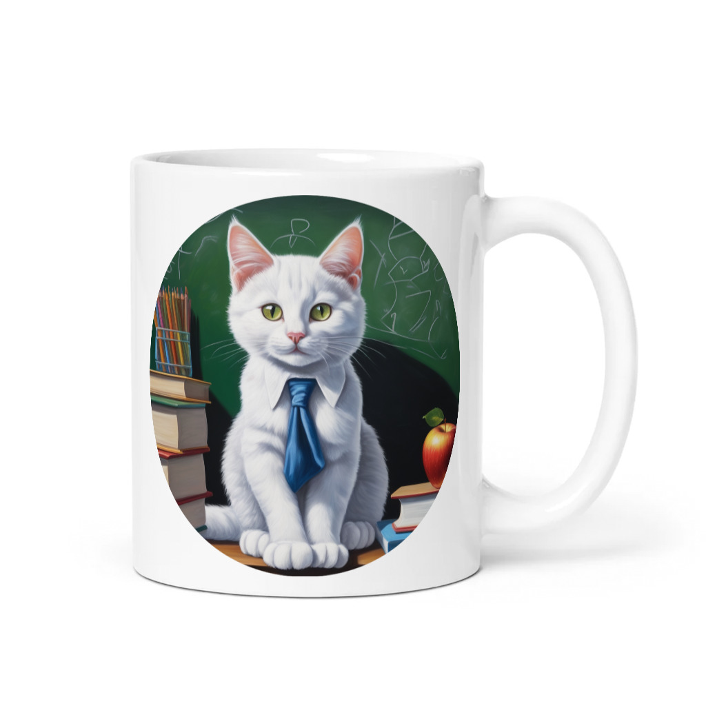 PugMug Custom White Companion Cat Mug