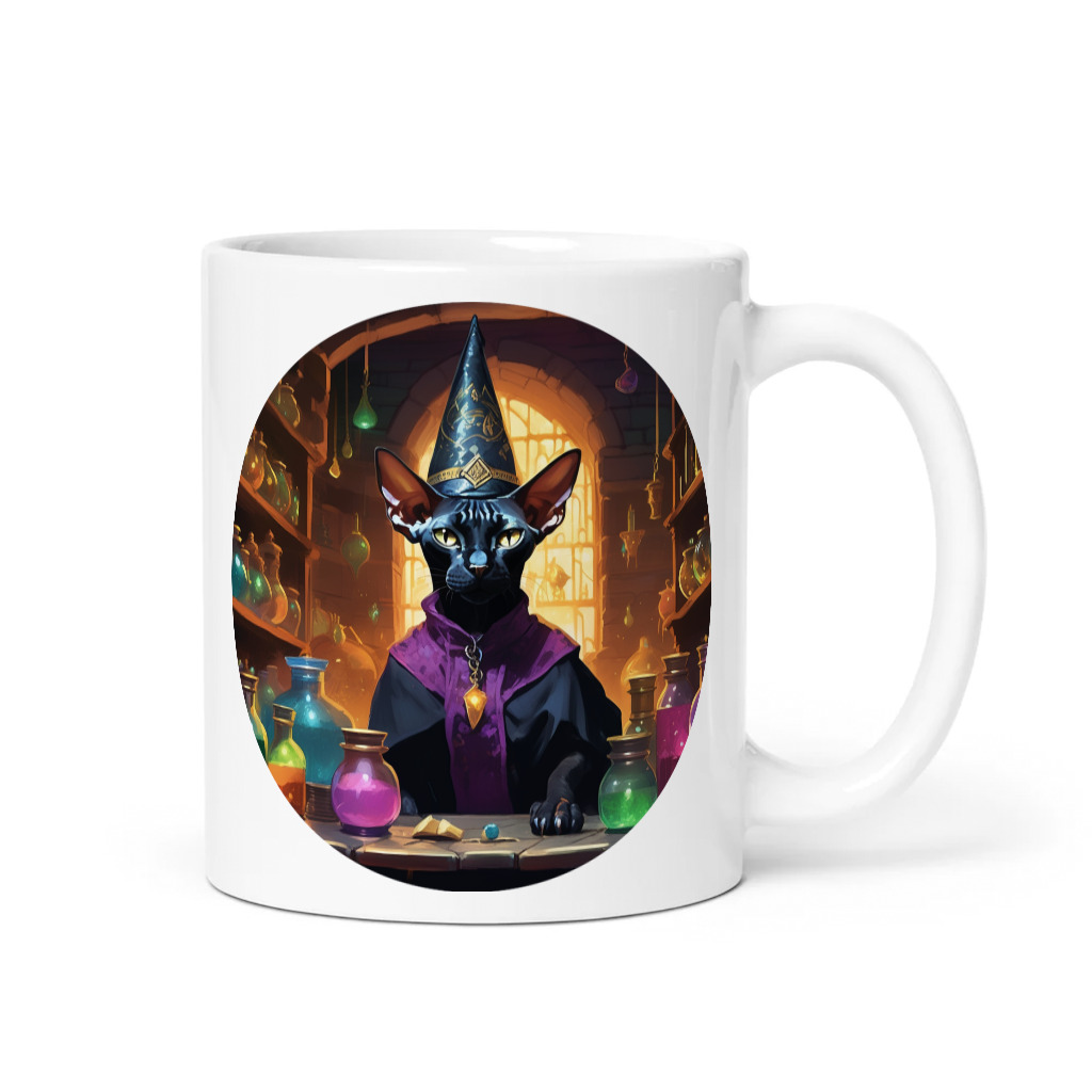 PugMug Custom Black Sphynx Cat Mug