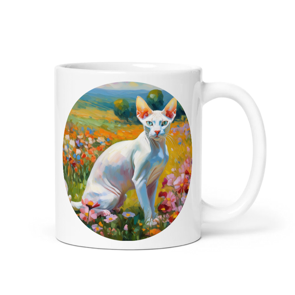PugMug Custom White Sphynx Cat Mug