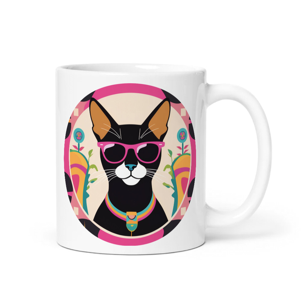 PugMug Custom Black Abyssinian Cat Mug