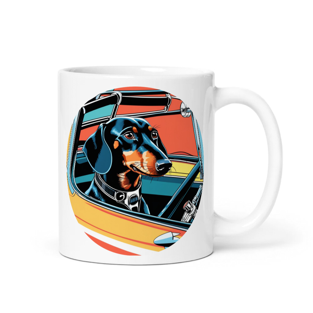 PugMug Custom Black Dachshund Mug