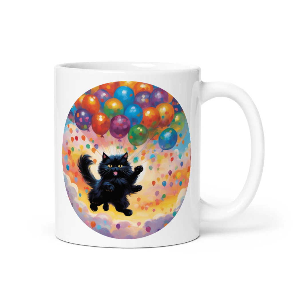 PugMug Custom Black Persian Cat Mug