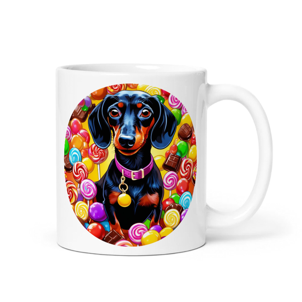 PugMug Custom Black Dachshund Mug