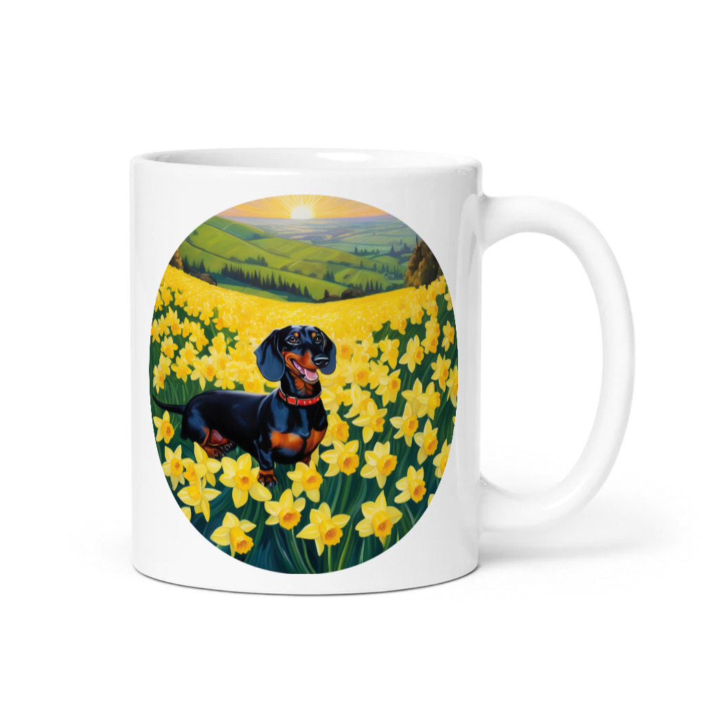 PugMug Custom Black Dachshund Mug