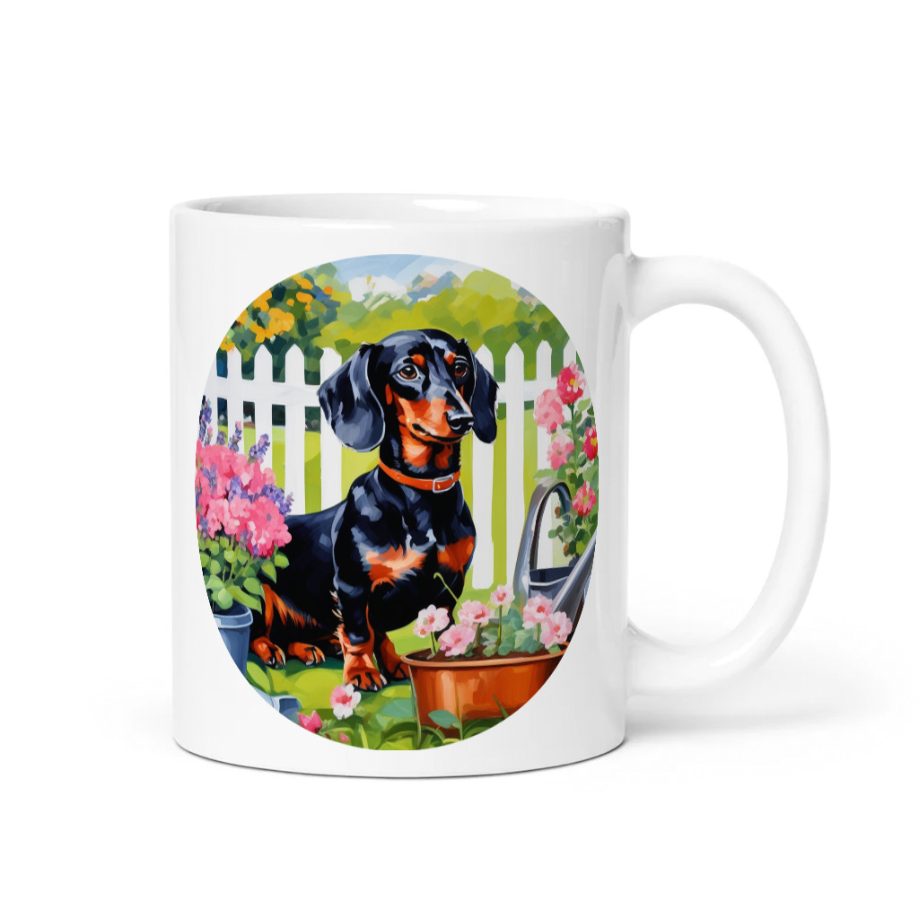 PugMug Custom Black Dachshund Mug