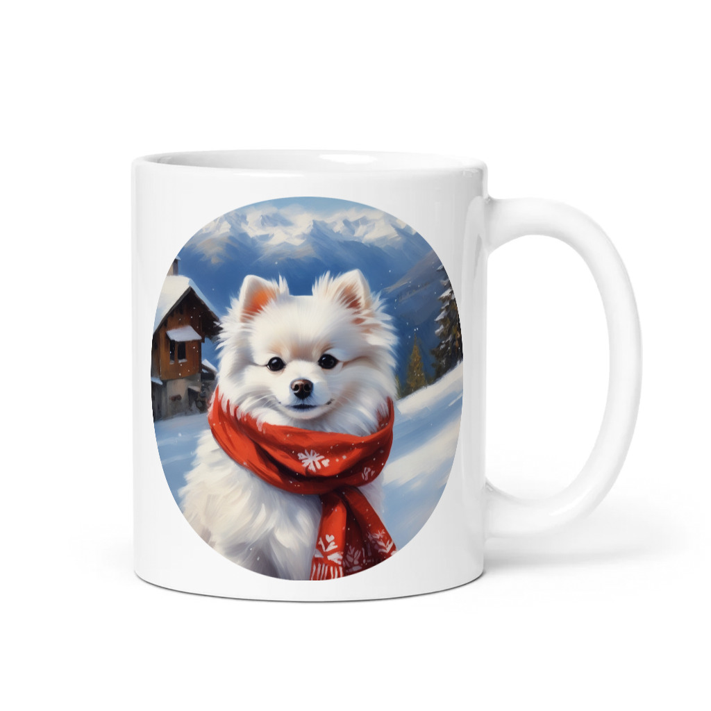 PugMug Custom White Pomeranian Mug