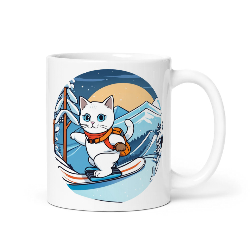PugMug Custom White Companion Cat Mug