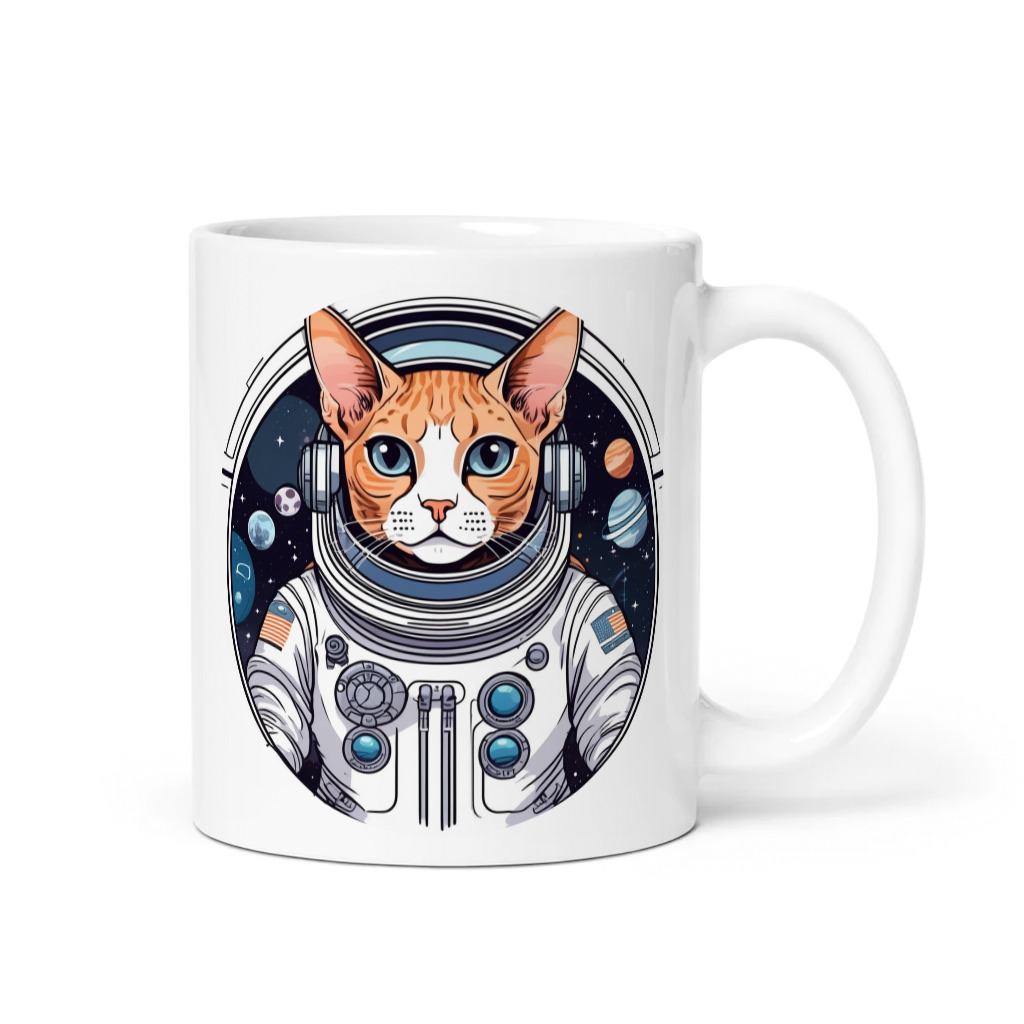 PugMug Custom Tabby Devon Rex Cat Mug