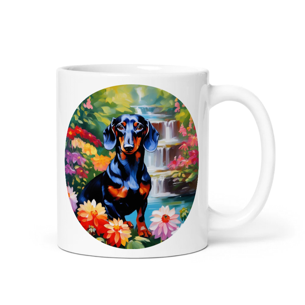 PugMug Custom Black Dachshund Mug