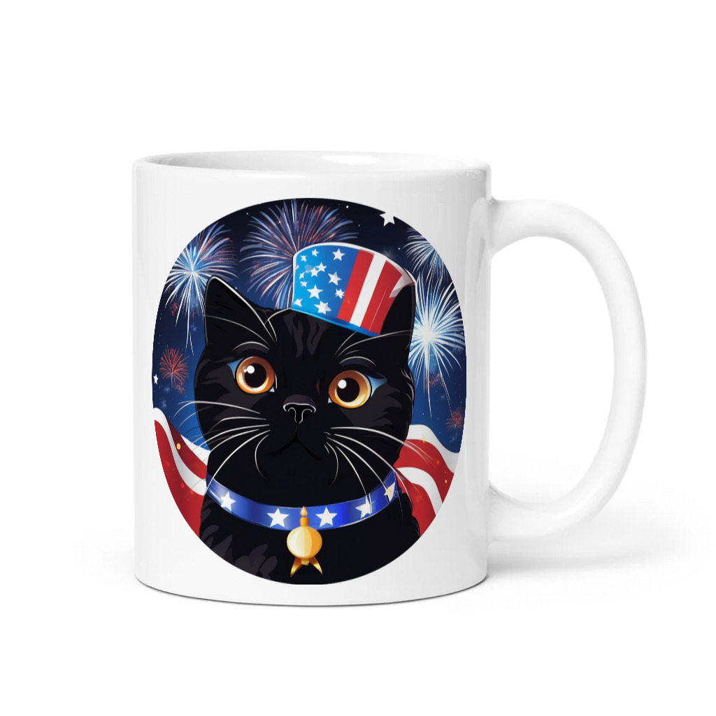 PugMug Custom Black Scottish Fold Cat Mug
