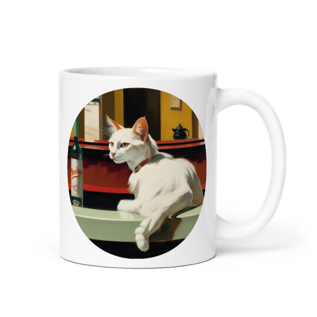 PugMug Custom White Companion Cat Mug