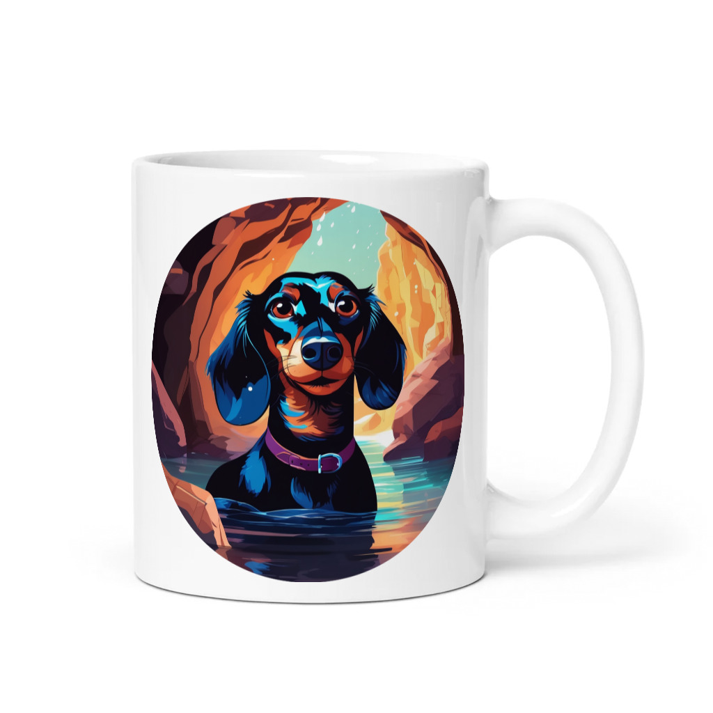 PugMug Custom Black Dachshund Mug
