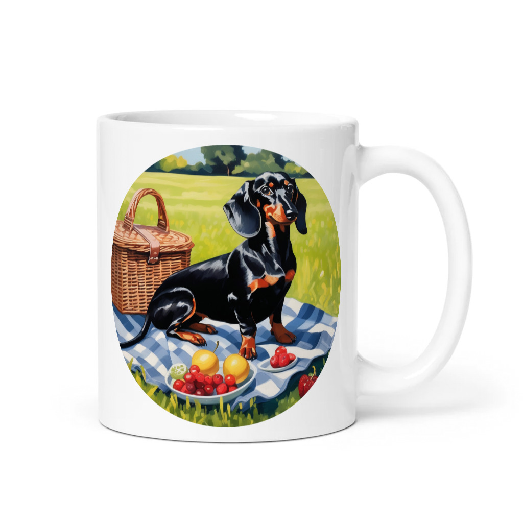PugMug Custom Black Dachshund Mug