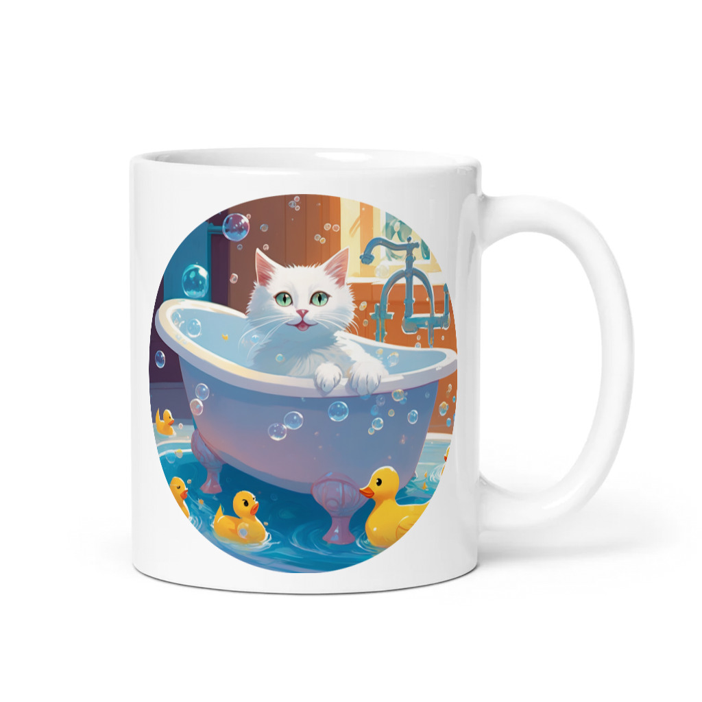 PugMug Custom White Companion Cat Mug