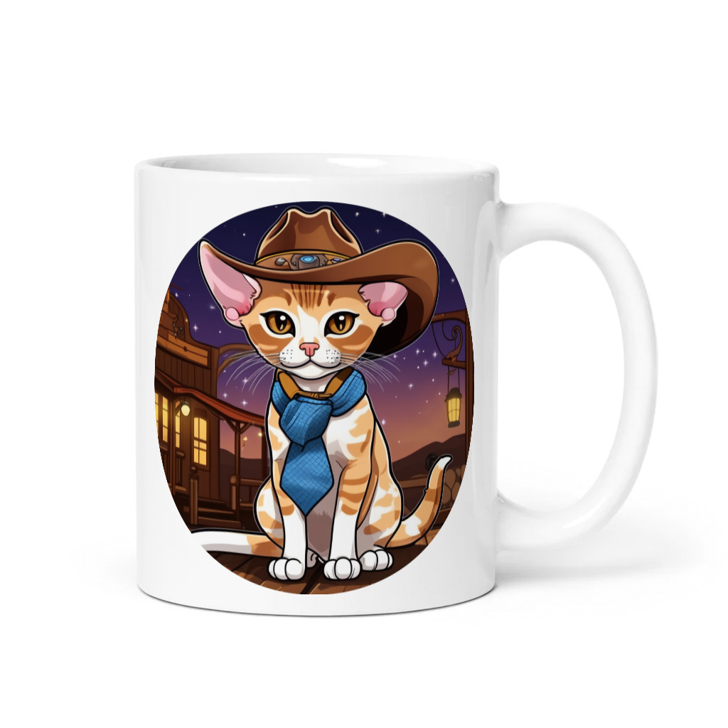 PugMug Custom Tabby Devon Rex Cat Mug