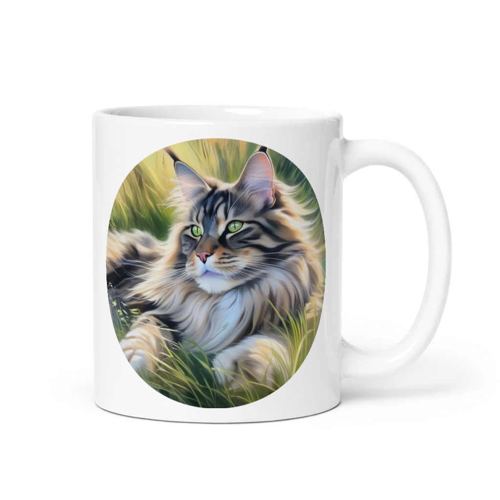 PugMug Custom Tabby Maine Coon Cat Mug