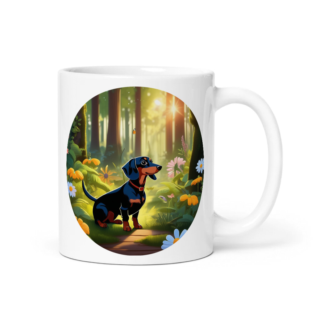 PugMug Custom Black Dachshund Mug