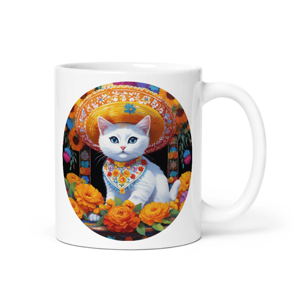 PugMug Custom White Companion Cat Mug