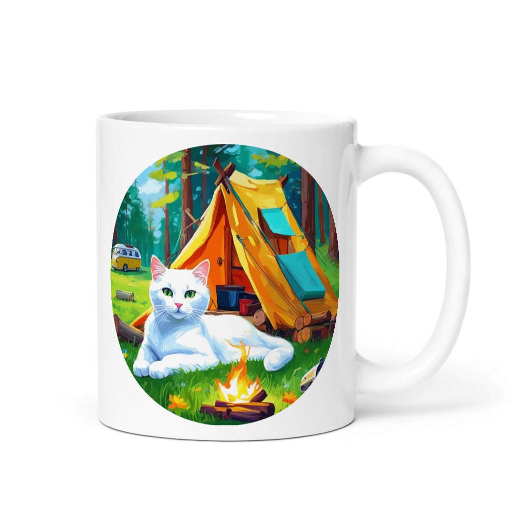 PugMug Custom White Companion Cat Mug
