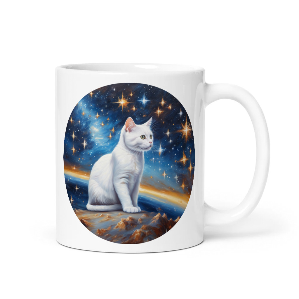 PugMug Custom White Companion Cat Mug
