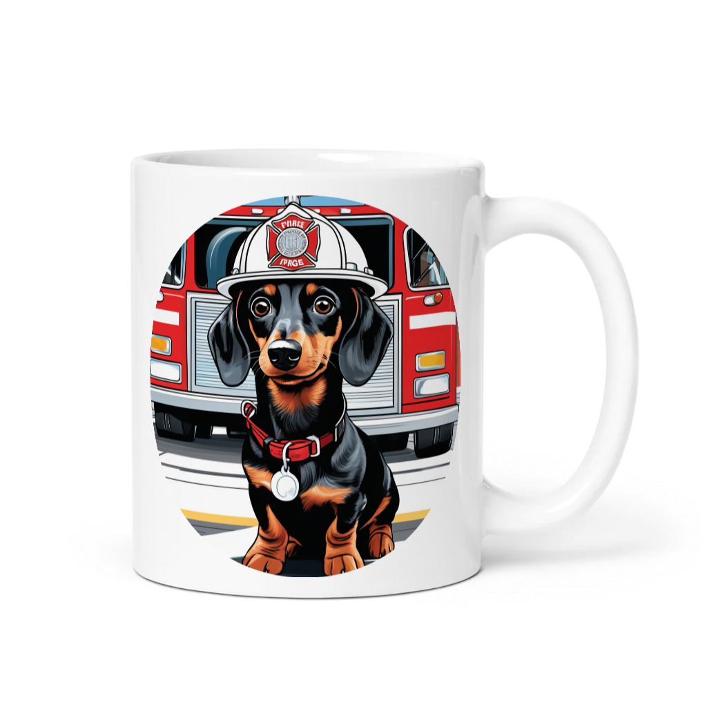 PugMug Custom Black Dachshund Mug