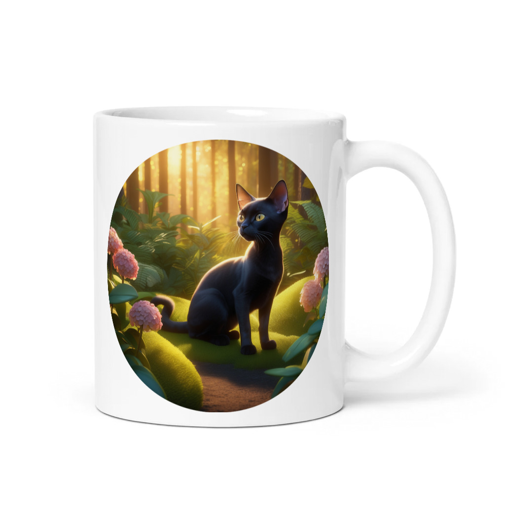 PugMug Custom Black Devon Rex Cat Mug