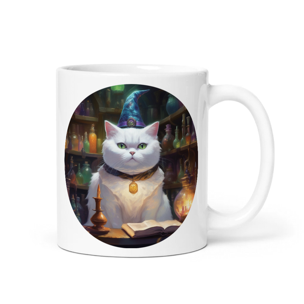 PugMug Custom White British Shorthair Cat Mug