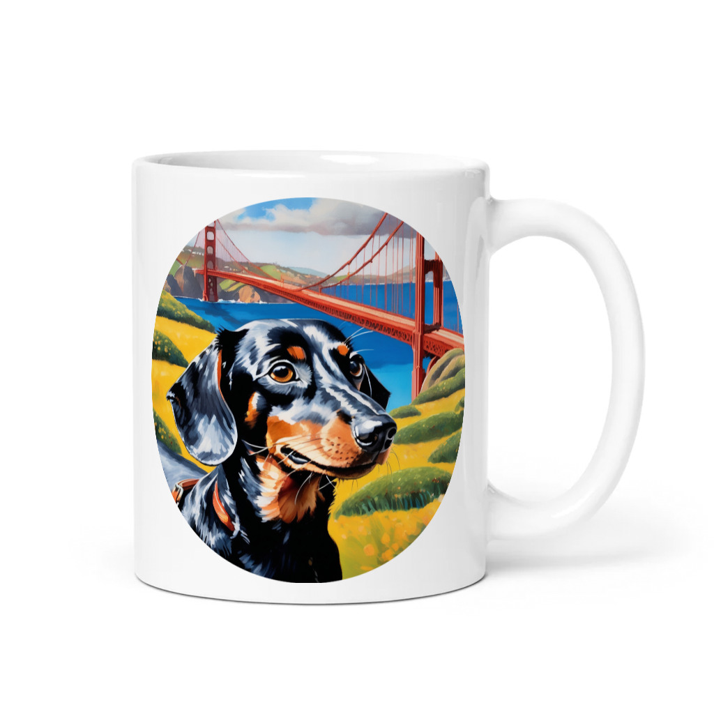 PugMug Custom Black Dachshund Mug