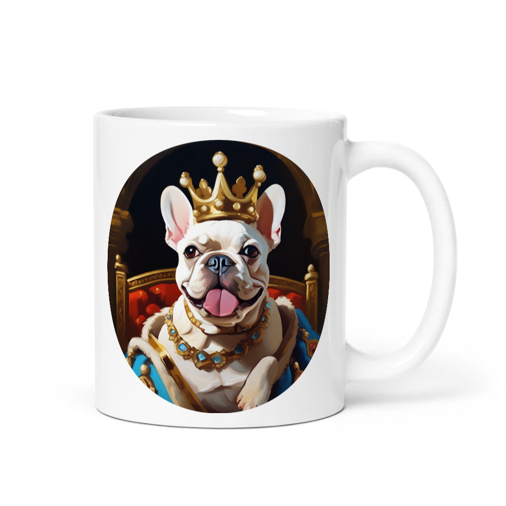 PugMug Custom White French Bulldog Mug