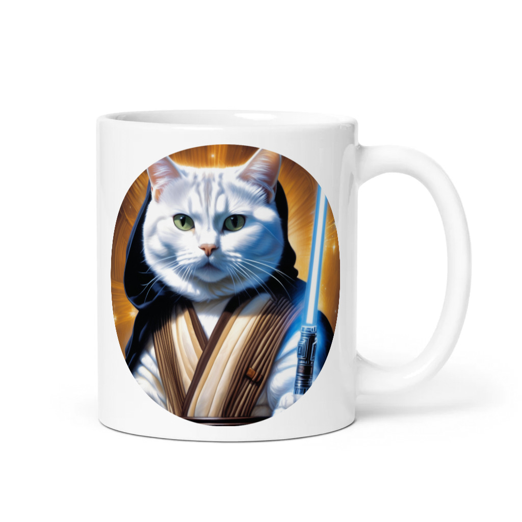 PugMug Custom White American Shorthair Cat Mug