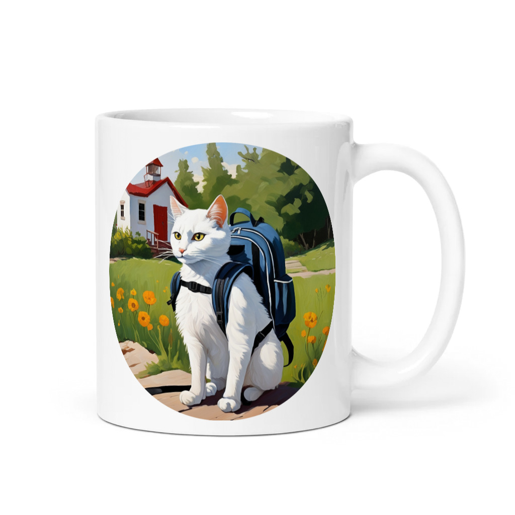 PugMug Custom White Companion Cat Mug