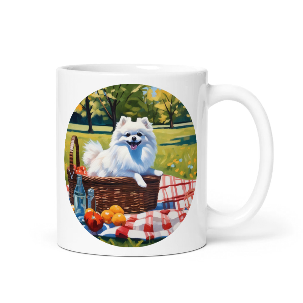 PugMug Custom White Pomeranian Mug