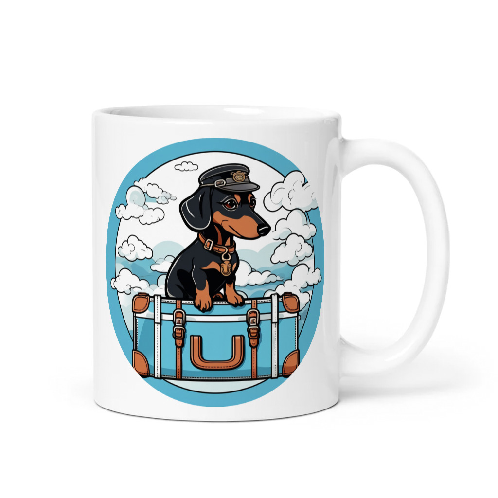 PugMug Custom Black Dachshund Mug