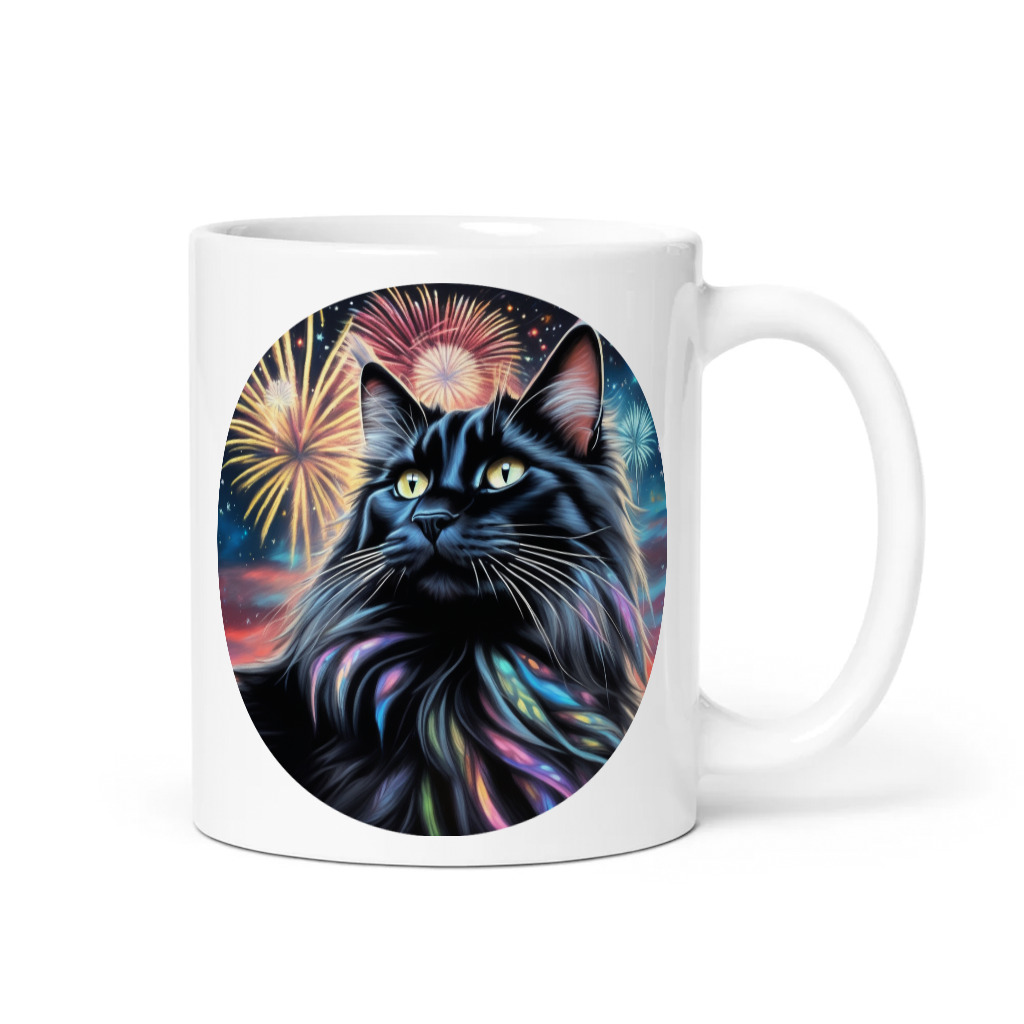 PugMug Custom Black Maine Coon Cat Mug