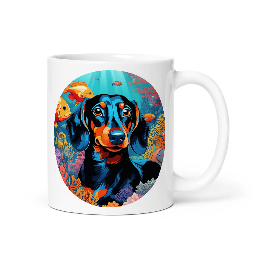 PugMug Custom Black Dachshund Mug