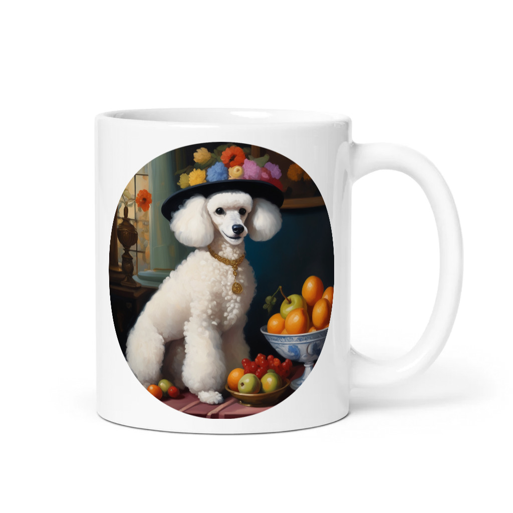 PugMug Custom White Poodle Mug