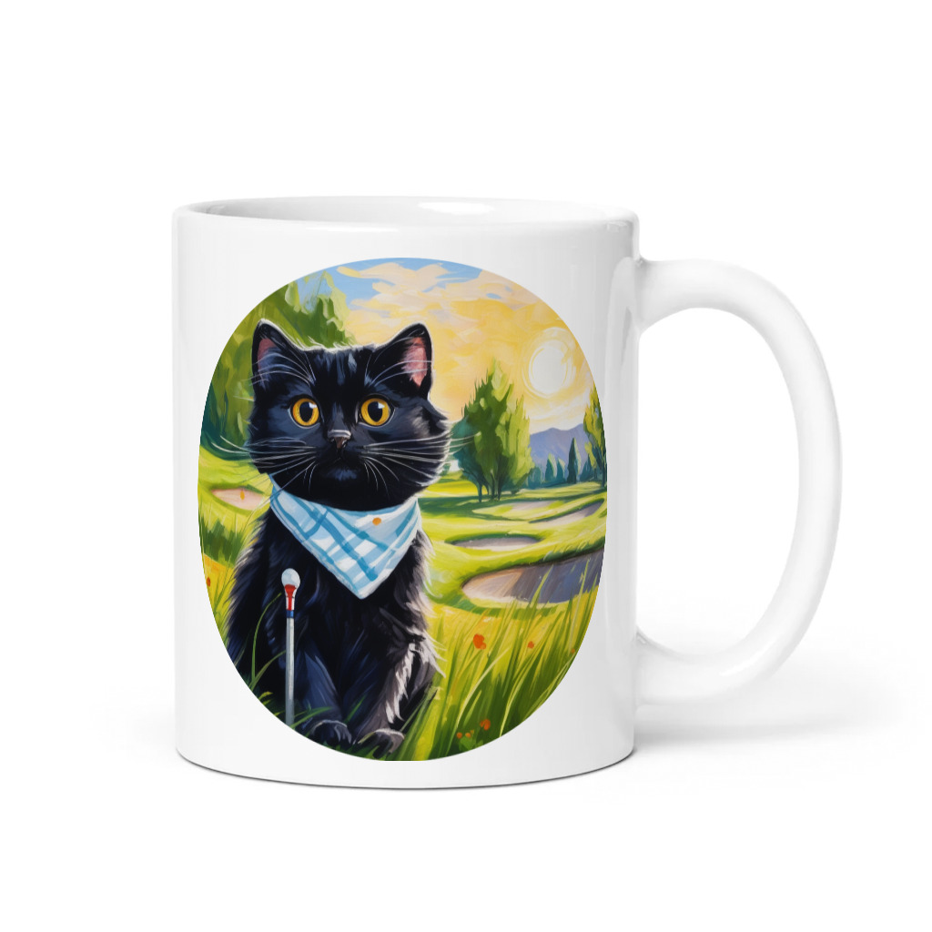 PugMug Custom Black Scottish Fold Cat Mug