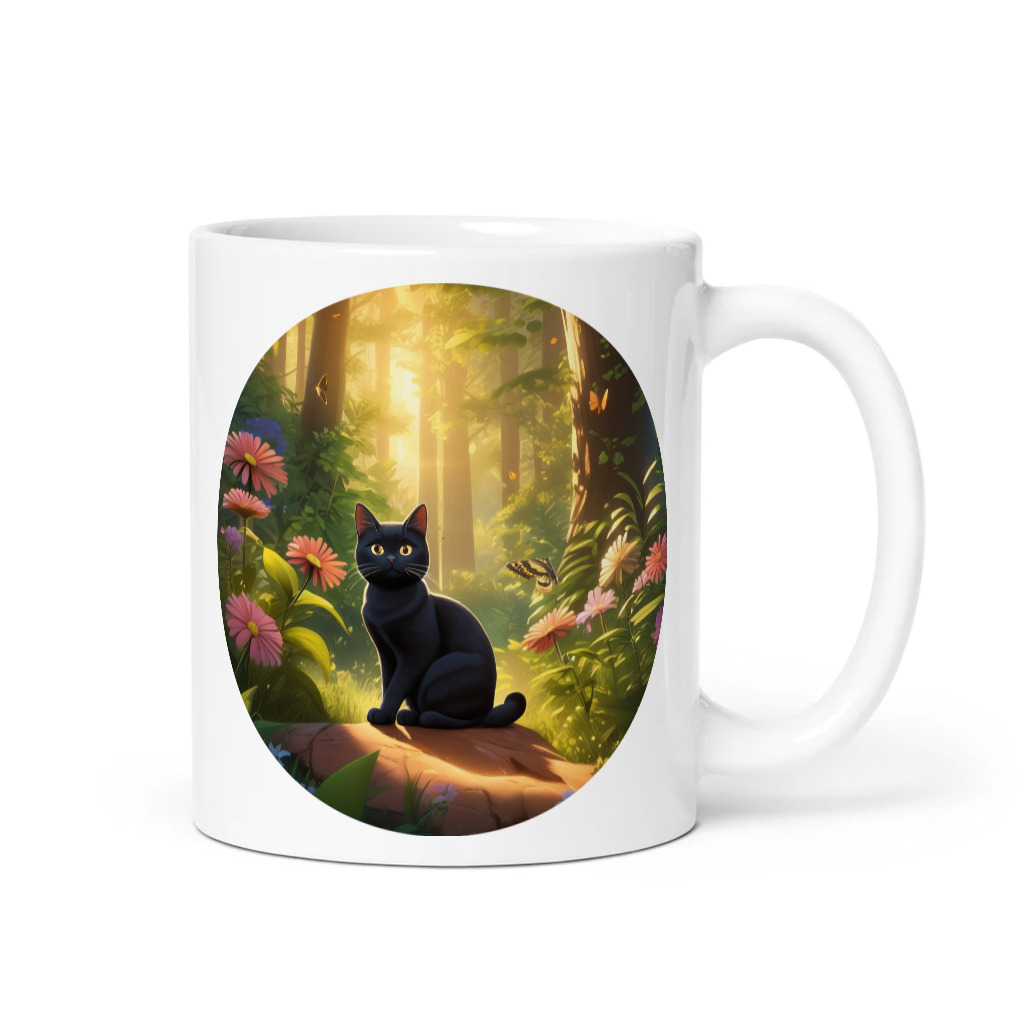 PugMug Custom Black American Shorthair Cat Mug