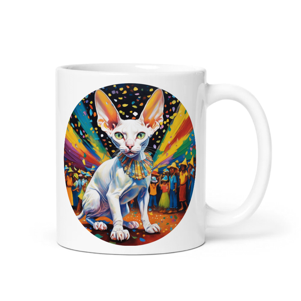 PugMug Custom White Sphynx Cat Mug