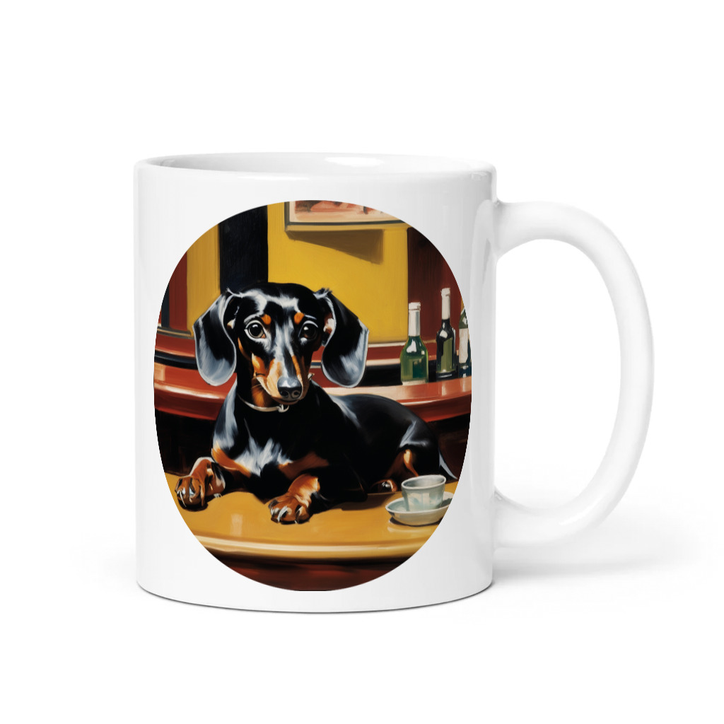 PugMug Custom Black Dachshund Mug