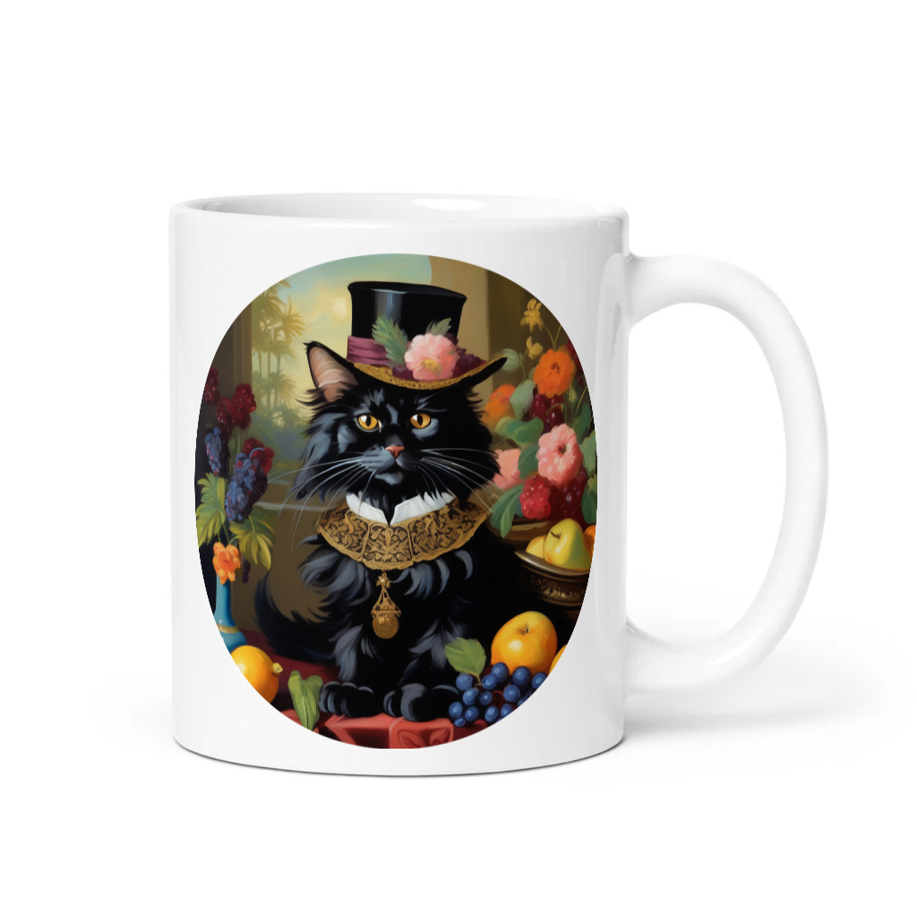 PugMug Custom Black Maine Coon Cat Mug
