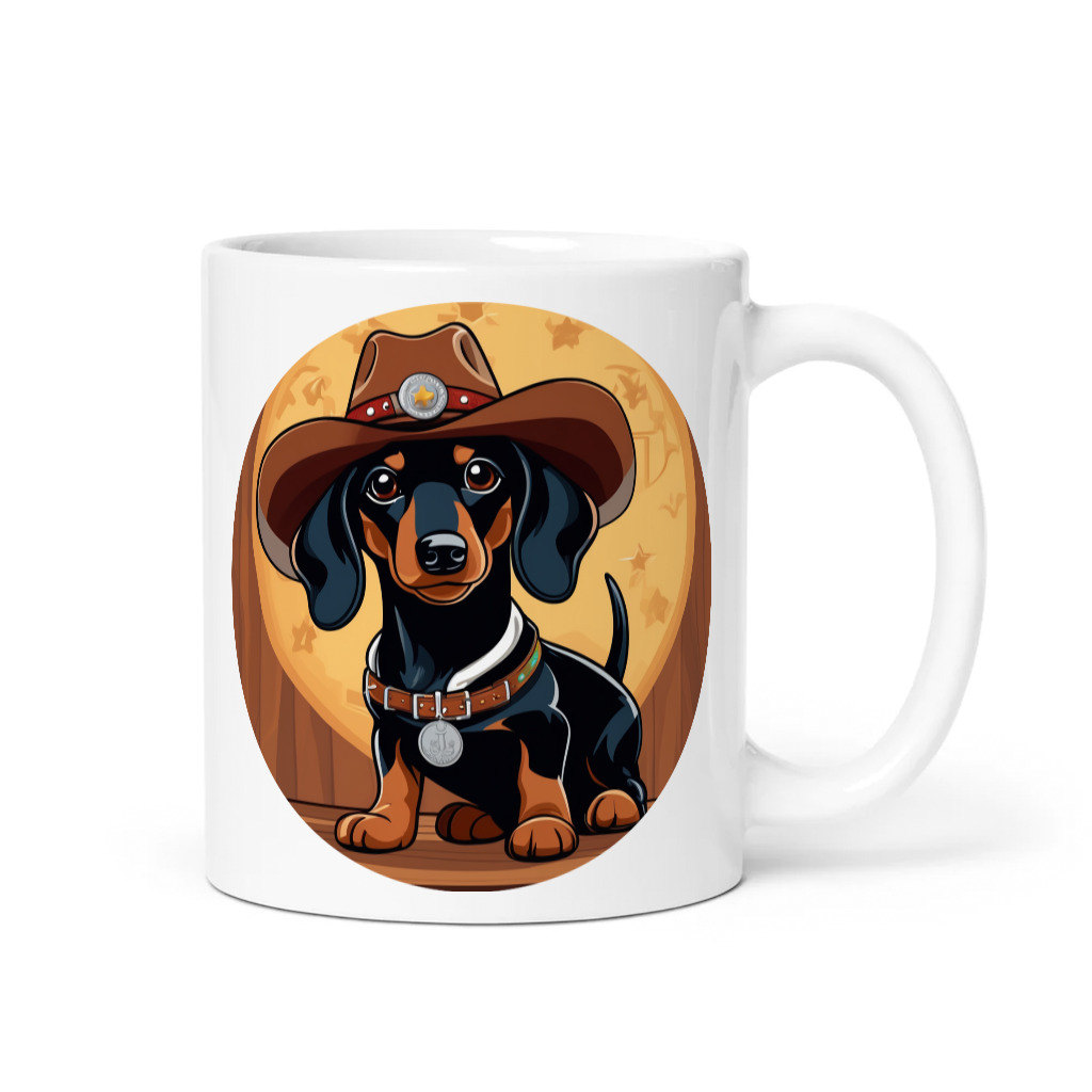 PugMug Custom Black Dachshund Mug